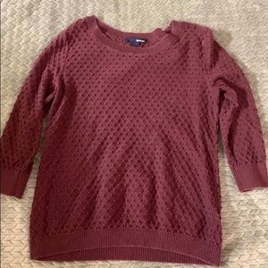 Cute and classy maroon half sleeve sweater